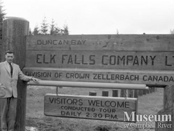 Meade at Elk Falls Mill sign