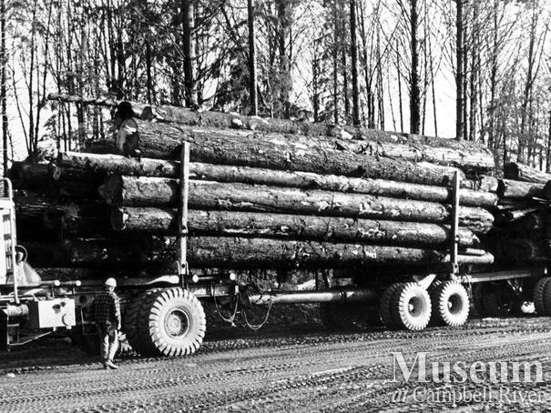 Ben Falk inspects his load at Menzie's Bay