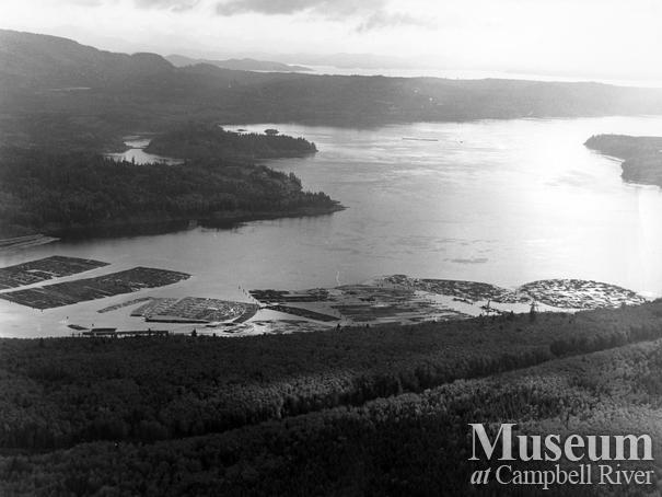 Aerial view of Menzie's Bay