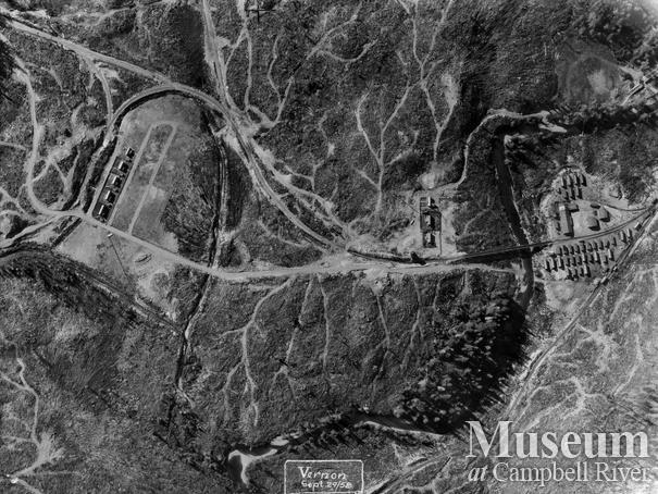 Aerial view of Vernon Camp