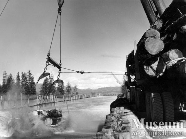 Elk River Timber Co. log dump