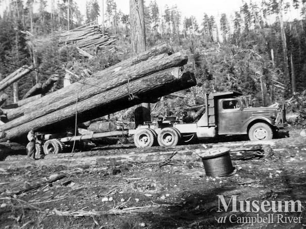Coal Creek Logging Ltd. truck at Granite Bay